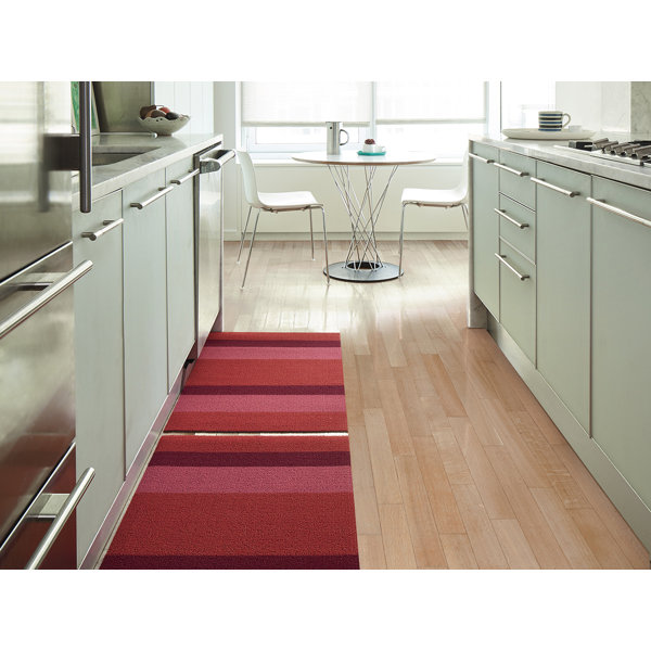 Chilewich Easy Care Bold Stripe Shag Doormat & Reviews Perigold